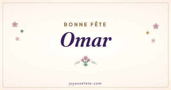 Image « Bonne fête Omar » au format large