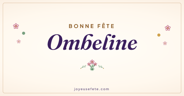 Image « Bonne fête Ombeline » au format large
