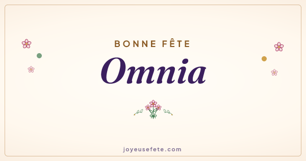 Image « Bonne fête Omnia » au format large