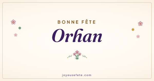 Image « Bonne fête Orhan » au format large