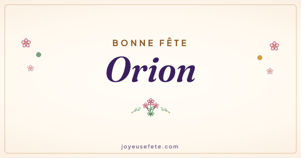 Image « Bonne fête Orion » au format large
