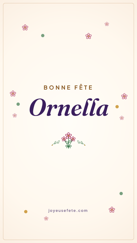 Image « Bonne fête Ornella » au format story
