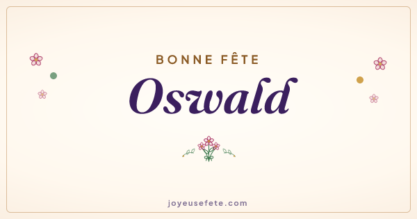Image « Bonne fête Oswald » au format large
