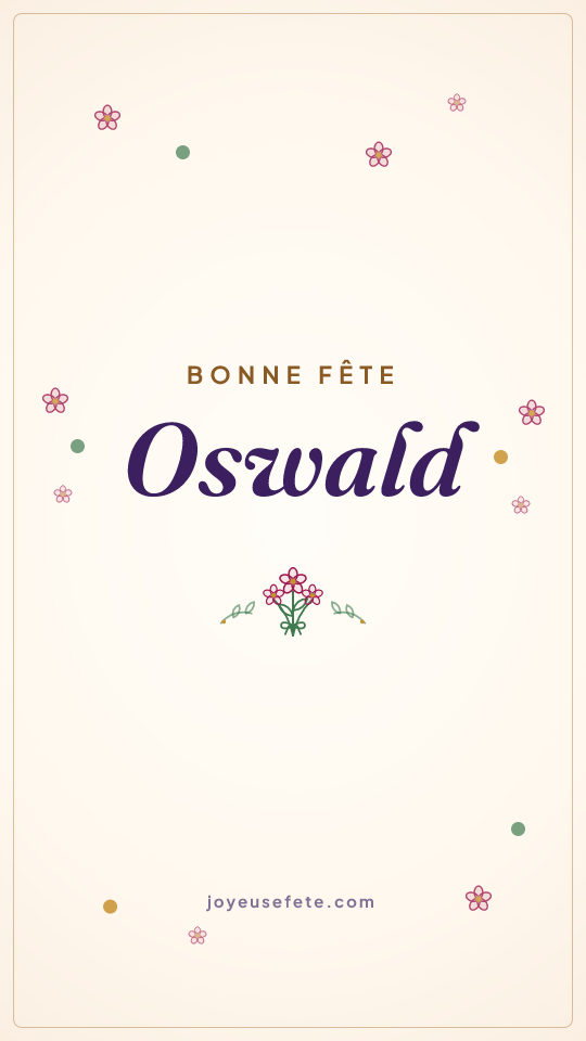 Image « Bonne fête Oswald » au format story