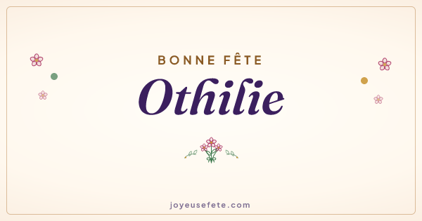 Image « Bonne fête Othilie » au format large