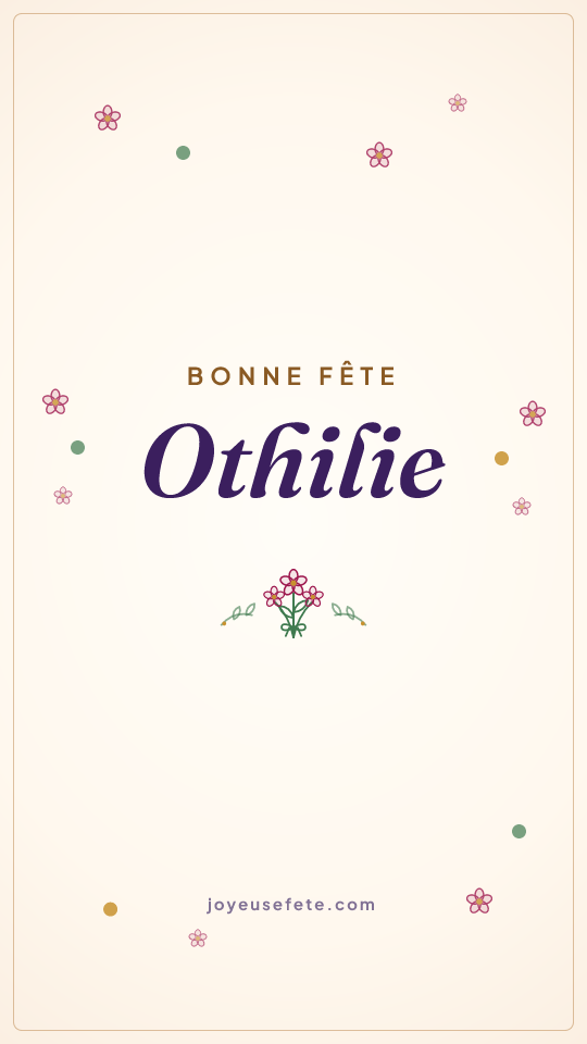 Image « Bonne fête Othilie » au format story