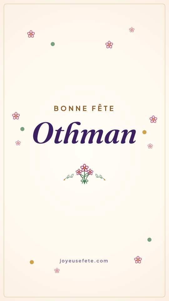 Image « Bonne fête Othman » au format story