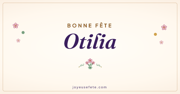 Image « Bonne fête Otilia » au format large