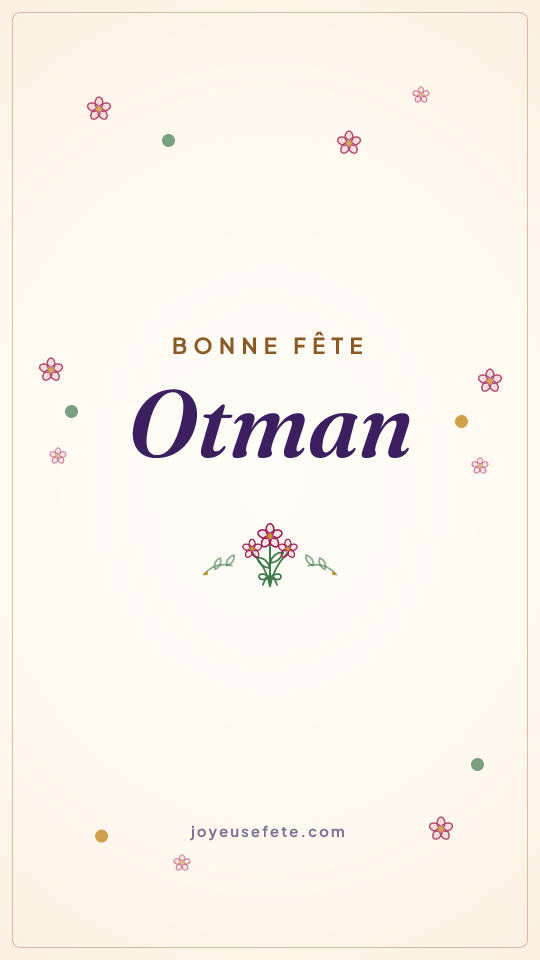 Image « Bonne fête Otman » au format story