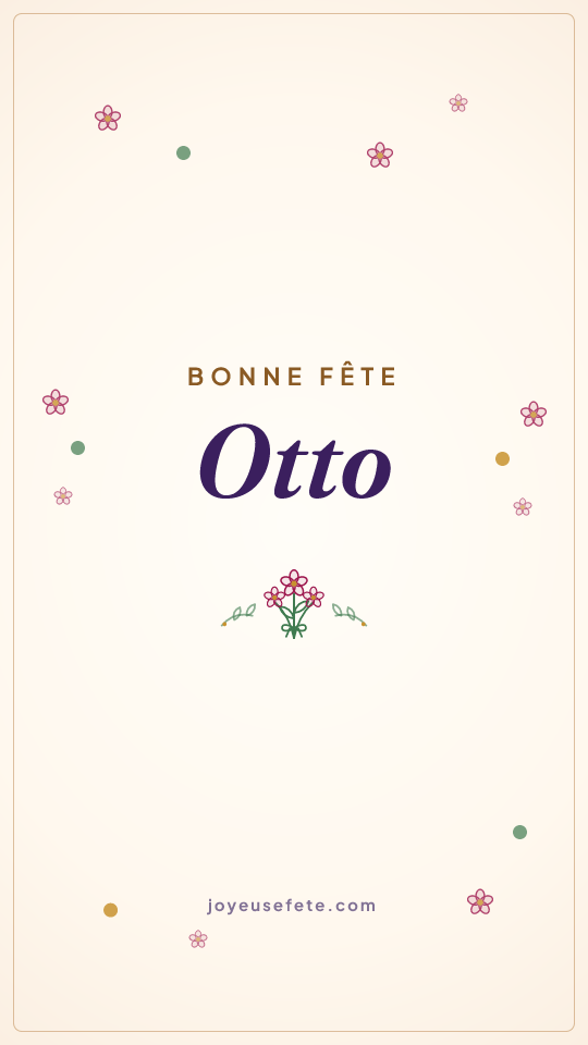 Image « Bonne fête Otto » au format story