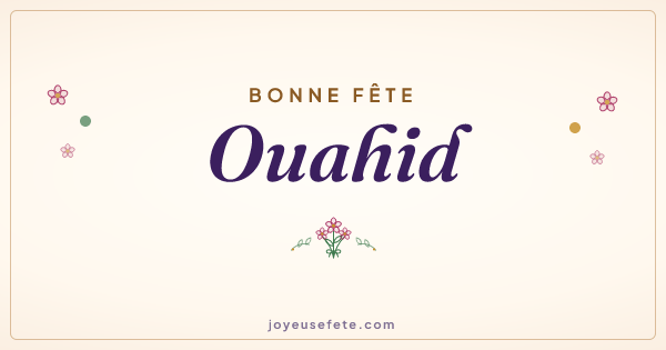 Image « Bonne fête Ouahid » au format large