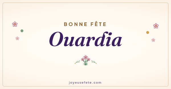 Image « Bonne fête Ouardia » au format large
