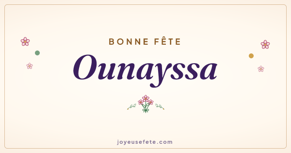 Image « Bonne fête Ounayssa » au format large