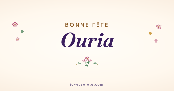 Image « Bonne fête Ouria » au format large