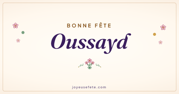 Image « Bonne fête Oussayd » au format large