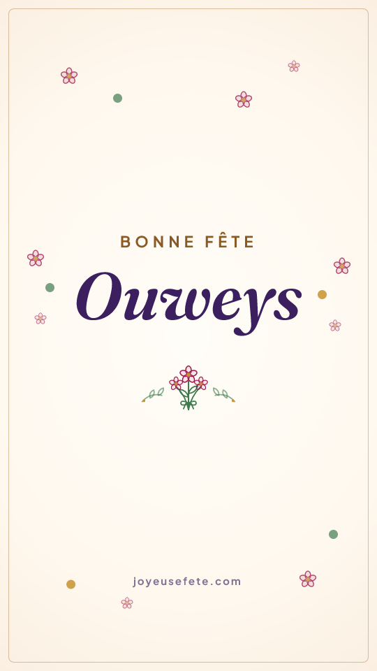 Image « Bonne fête Ouweys » au format story