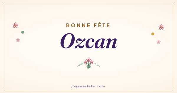 Image « Bonne fête Ozcan » au format large