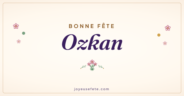 Image « Bonne fête Ozkan » au format large