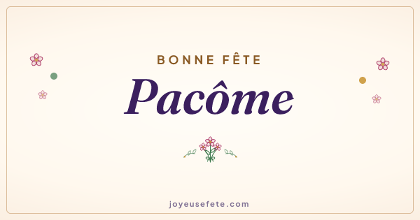 Image « Bonne fête Pacôme » au format large