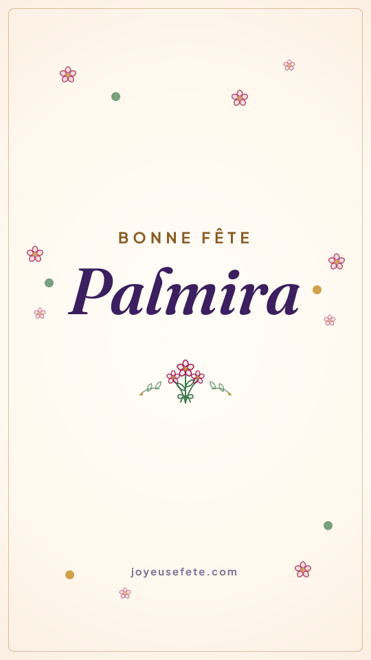 Image « Bonne fête Palmira » au format story