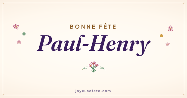 Image « Bonne fête Paul-Henry » au format large