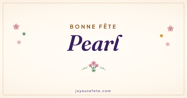 Image « Bonne fête Pearl » au format large