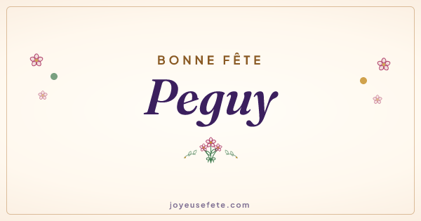Image « Bonne fête Peguy » au format large