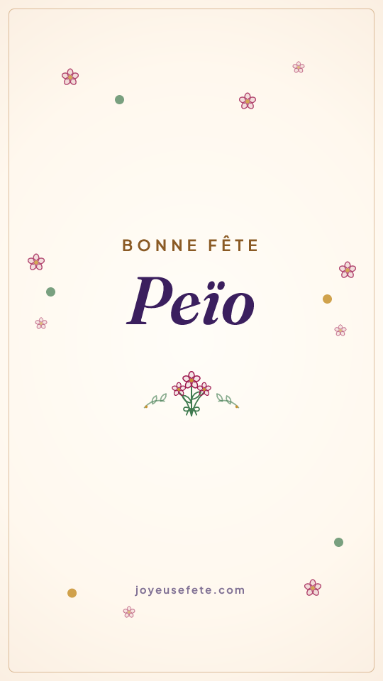 Image « Bonne fête Peïo » au format story