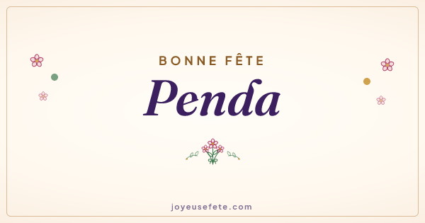 Image « Bonne fête Penda » au format large
