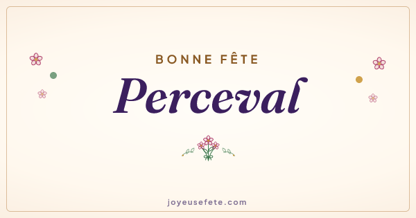 Image « Bonne fête Perceval » au format large