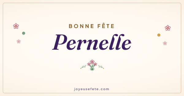 Image « Bonne fête Pernelle » au format large