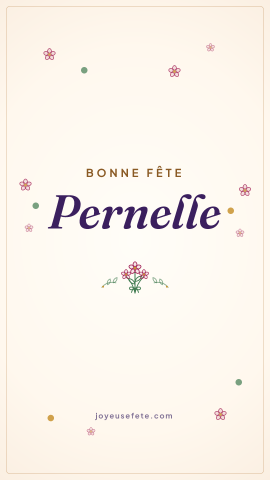 Image « Bonne fête Pernelle » au format story