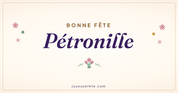 Image « Bonne fête Pétronille » au format large