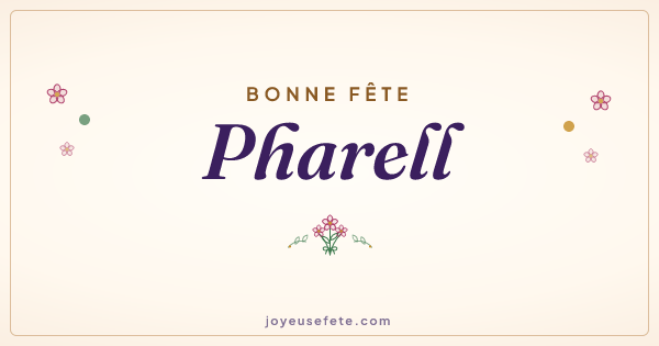 Image « Bonne fête Pharell » au format large