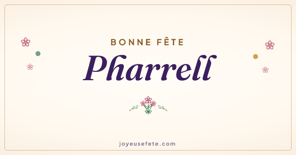 Image « Bonne fête Pharrell » au format large