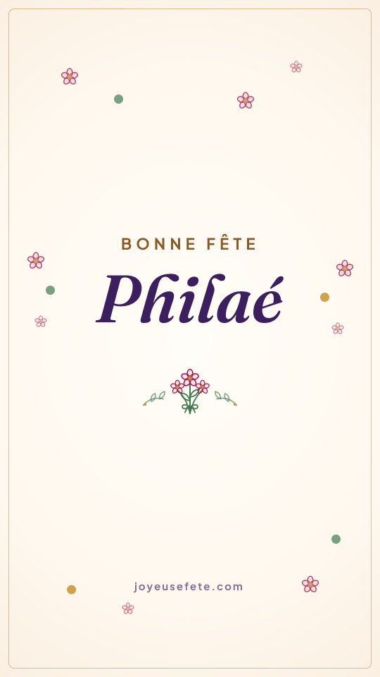 Image « Bonne fête Philaé » au format story