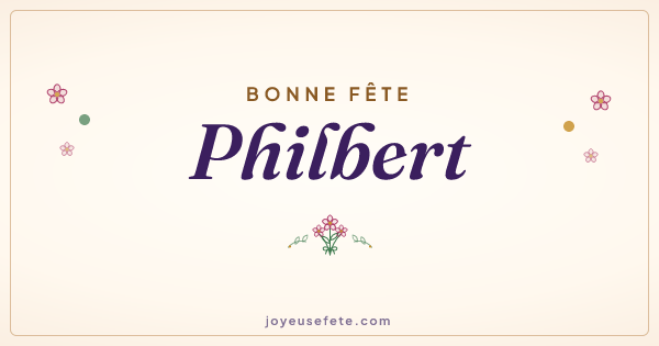 Image « Bonne fête Philbert » au format large