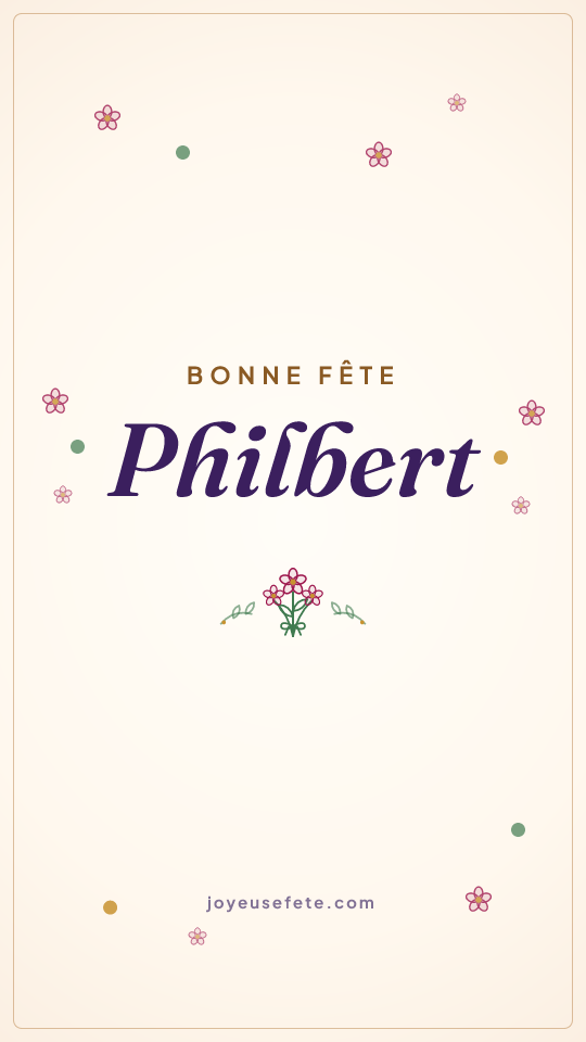 Image « Bonne fête Philbert » au format story