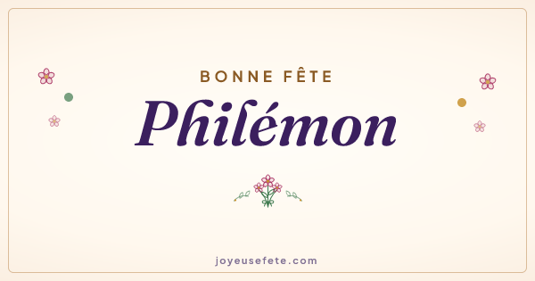 Image « Bonne fête Philémon » au format large
