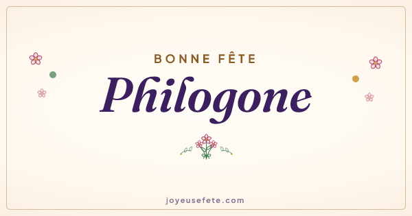 Image « Bonne fête Philogone » au format large