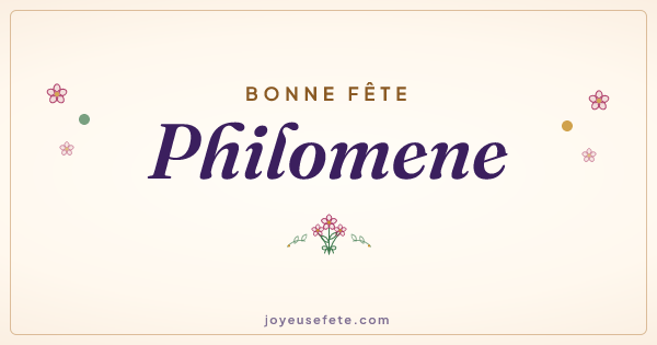 Image « Bonne fête Philomene » au format large
