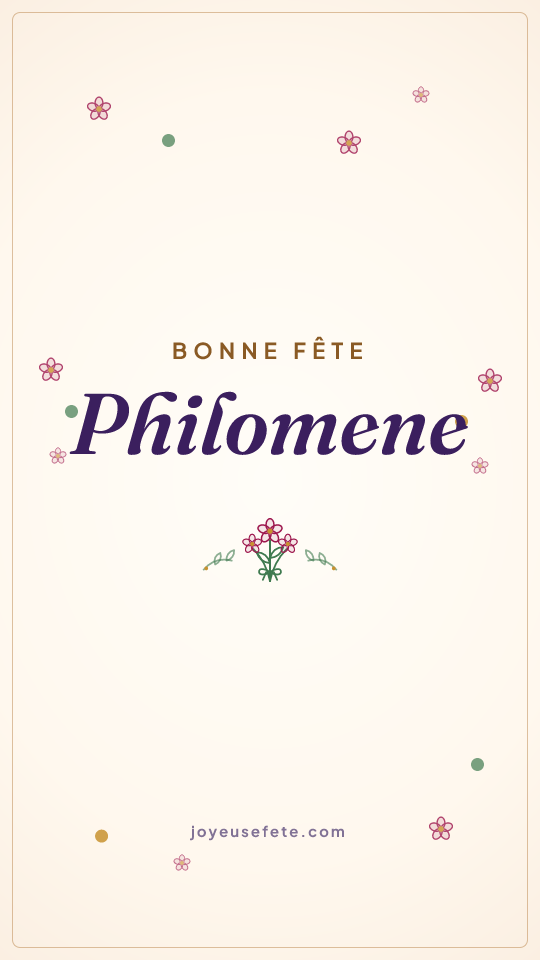 Image « Bonne fête Philomene » au format story