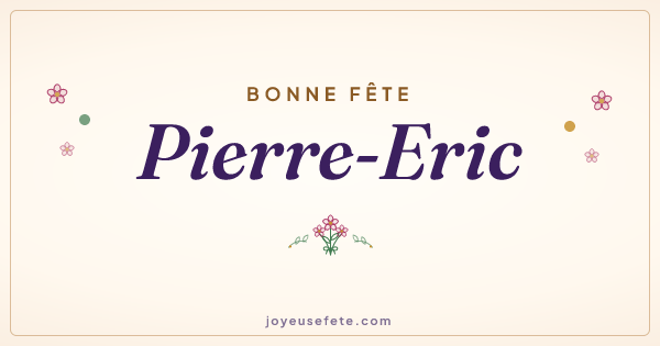 Image « Bonne fête Pierre-Eric » au format large