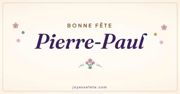 Image « Bonne fête Pierre-Paul » au format large