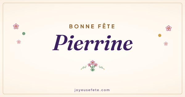 Image « Bonne fête Pierrine » au format large