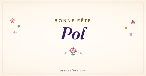 Image « Bonne fête Pol » au format large