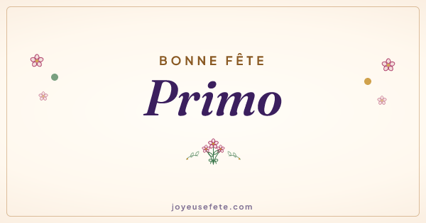 Image « Bonne fête Primo » au format large