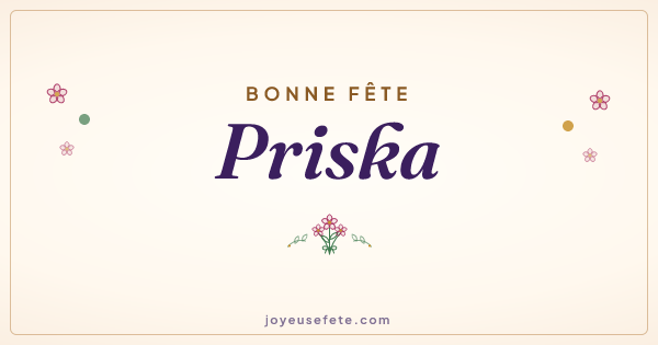 Image « Bonne fête Priska » au format large