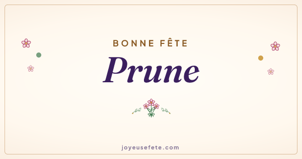 Image « Bonne fête Prune » au format large