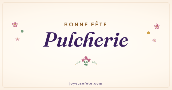 Image « Bonne fête Pulcherie » au format large